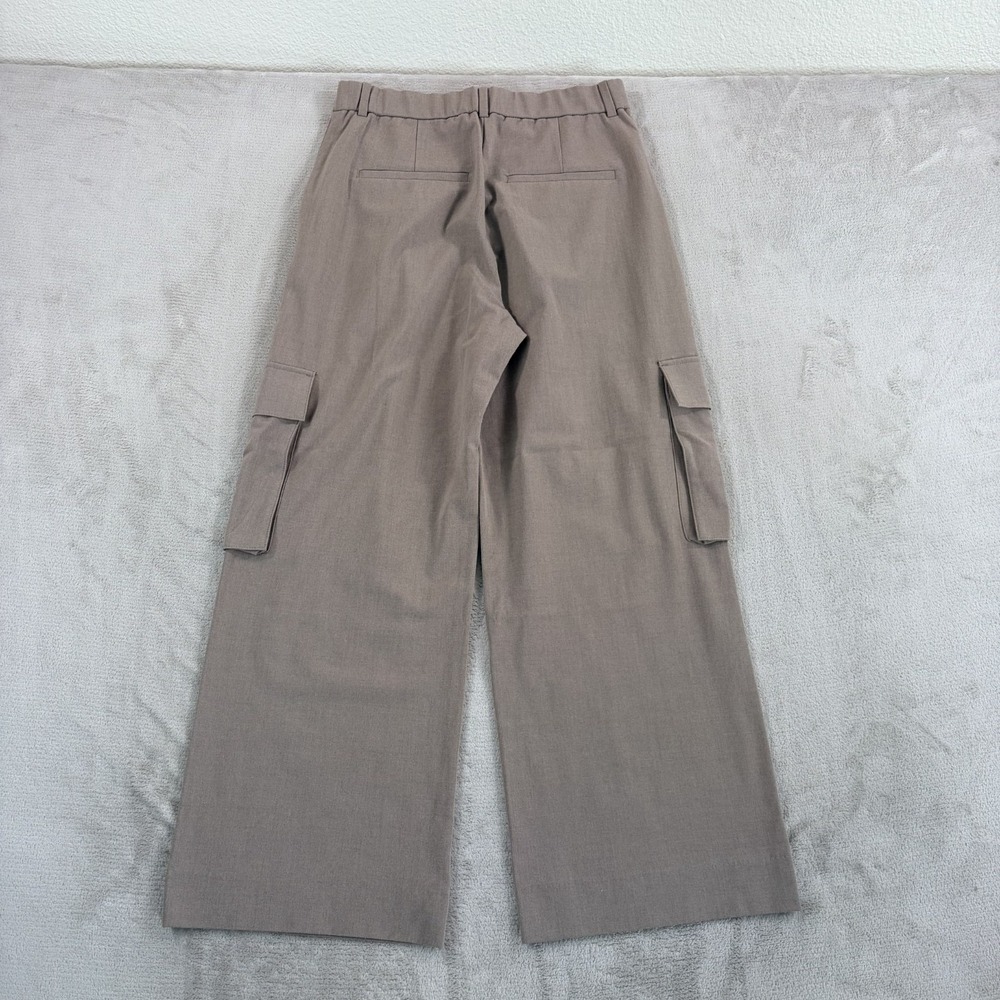 Abercrombie Fitch A&F Sloane Tailored Wide Leg Pants in Brown Women 29 - Picture 4 of 10